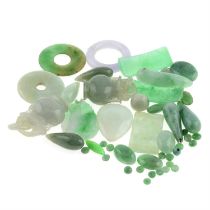 Assorted jade, 71.50g