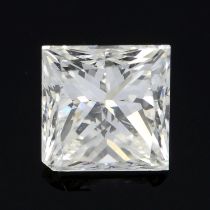 Square-shape diamond, 0.27ct