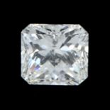 Square-shape diamond, 0.33ct