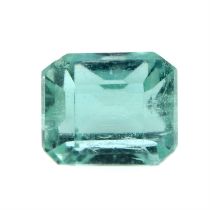 Rectangular-shape emerald, 0.59ct