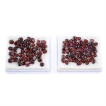 Assorted red garnets, 134.33ct