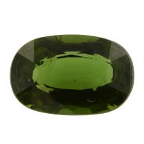 Oval-shape green tourmaline , 4.33ct