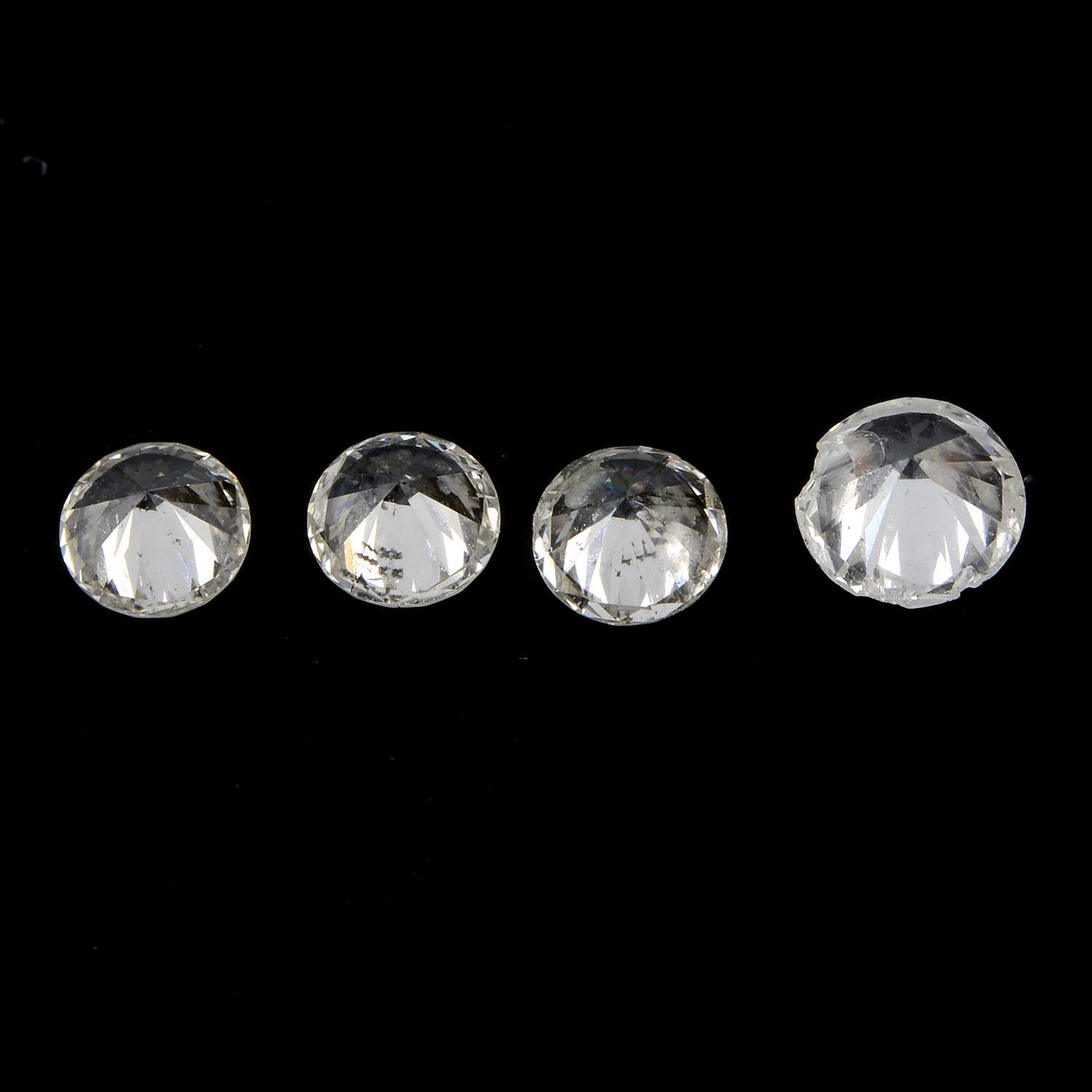 Four brilliant-cut diamonds, 0.60ct - Image 2 of 2