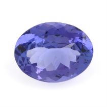 Oval-shape tanzanite, 2.51ct