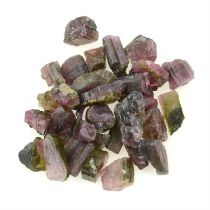 Assorted rough watermelon tourmalines, 267.15ct