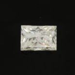 Rectangular-shape diamond, 0.89ct