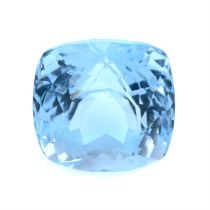 Cushion-shape topaz, 16.72ct