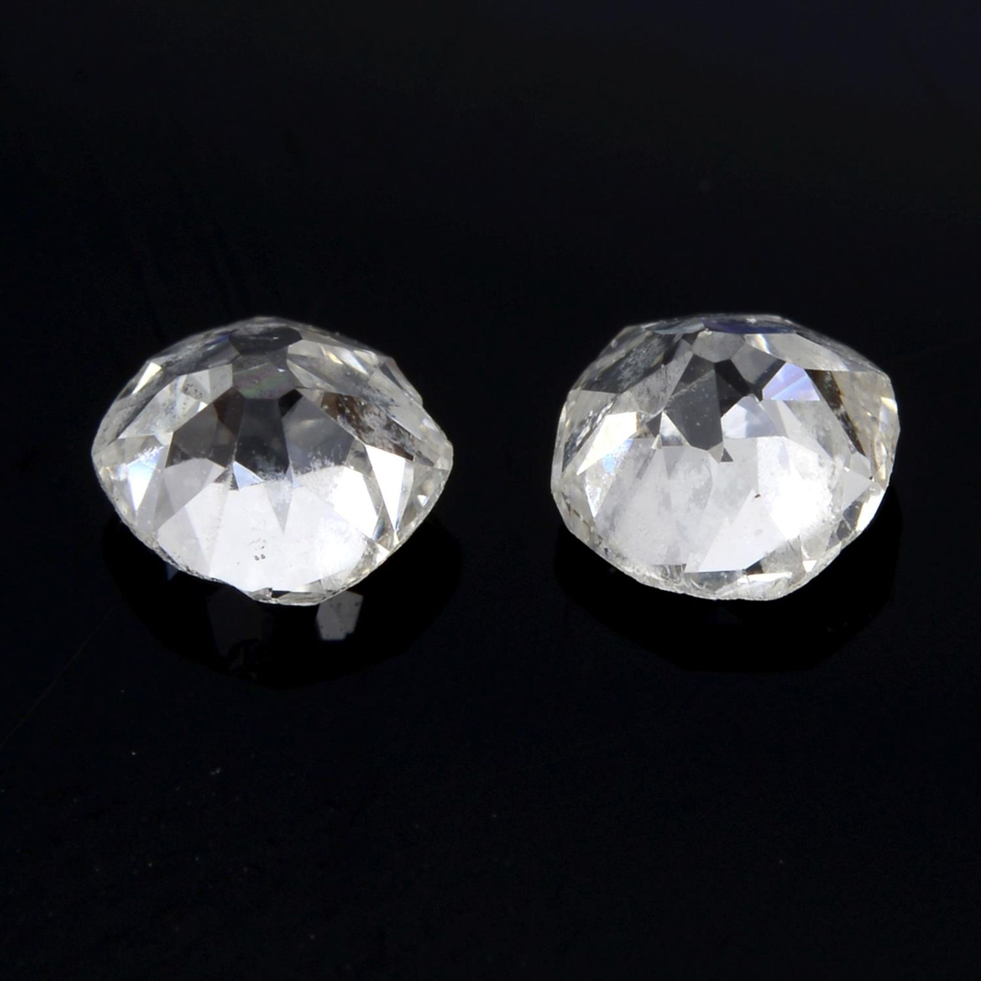 Two old-cut diamonds, 0.44ct - Image 2 of 2