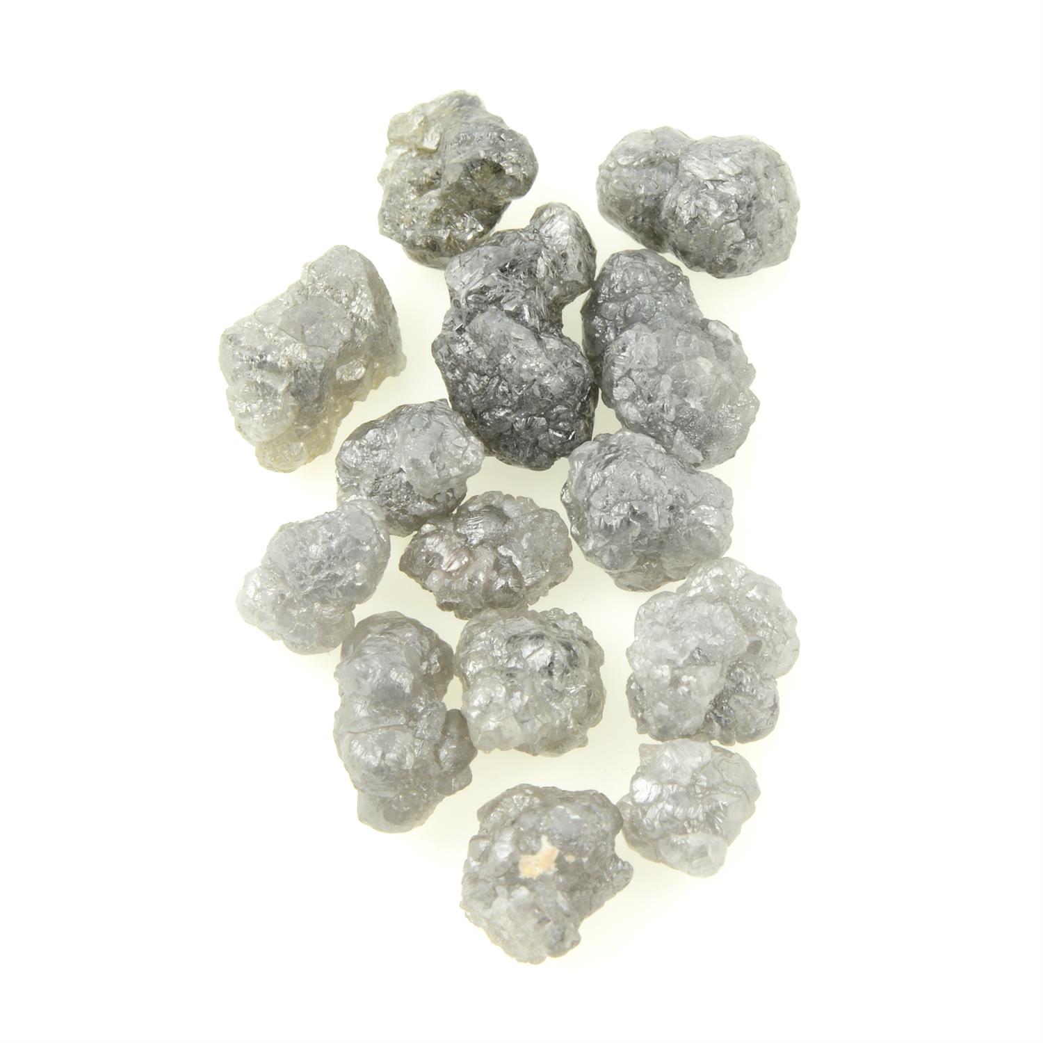 Diamond crystals, 20.13ct