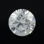 Brilliant-cut diamond, 0.70ct. GIA inscribed