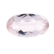 Oval-shape pink tourmaline, 3.26ct