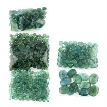 Assorted vari-shape emeralds, 145.92ct