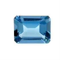 Rectangular-shape aquamarine, 1.64ct