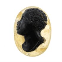 Oval-shape agate cameo, 4.20g