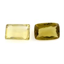 Two citrines, 205.69ct