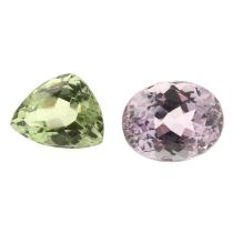 Two vari-shape tourmalines, 5.61ct