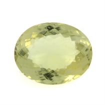 Oval-shape heliodor, 10.43ct