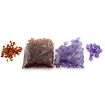 Assorted rough amethysts and citrines, 400g