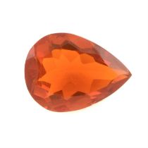 Pear-shape fire opal, 4.36ct