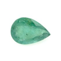 Pear-shape emerald, 1.76ct