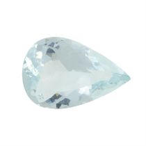Pear-shape aquamarine, 27.33ct