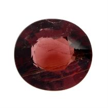 Oval-shape red tourmaline, 4.50ct