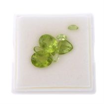 Vari-shape peridots, 8.50ct