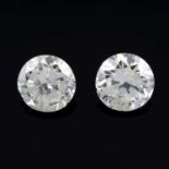 Two brilliant-cut diamonds, 0.99ct