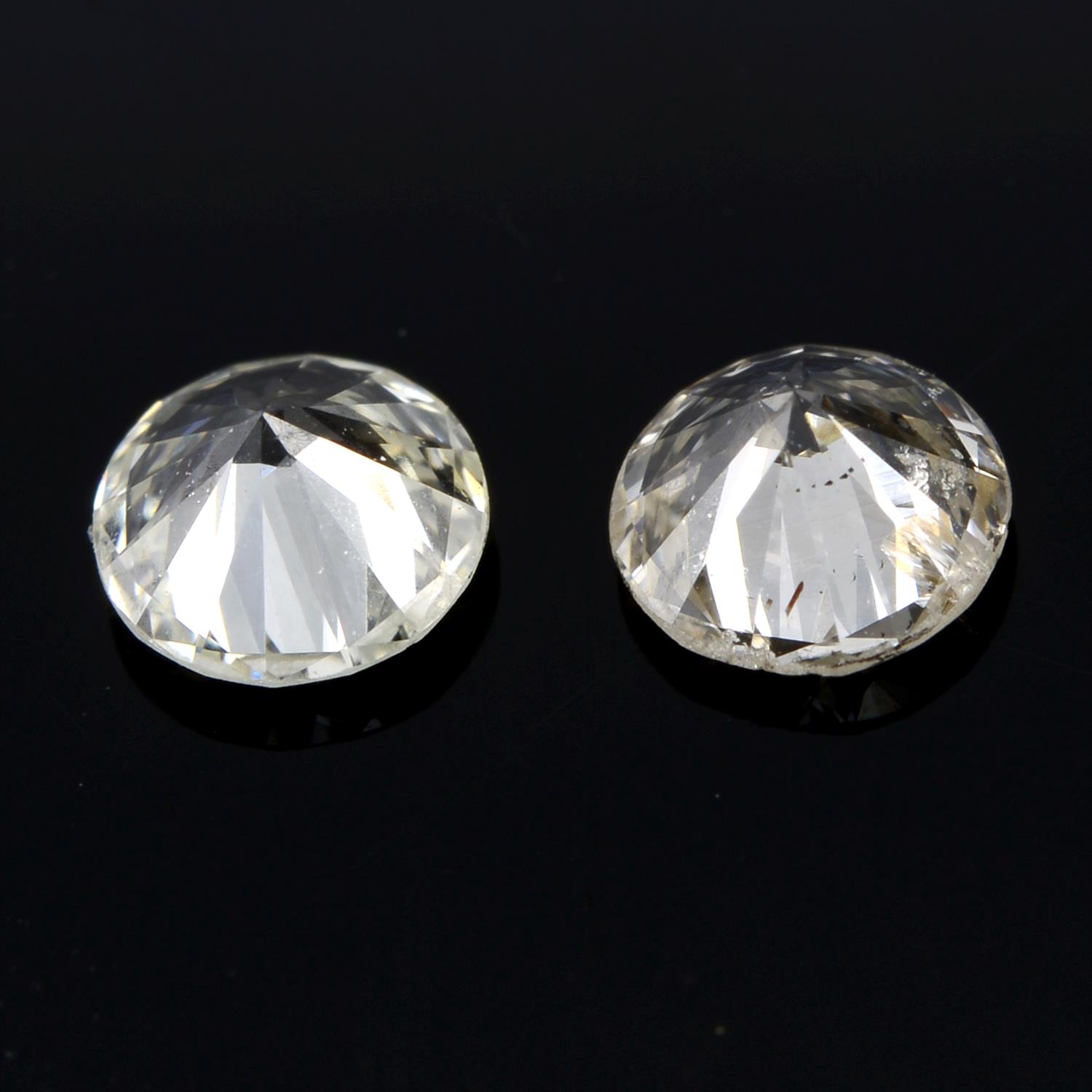 Two brilliant-cut diamonds, 0.35ct - Image 2 of 2