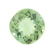 Cushion-shape green tourmaline, 6.59ct