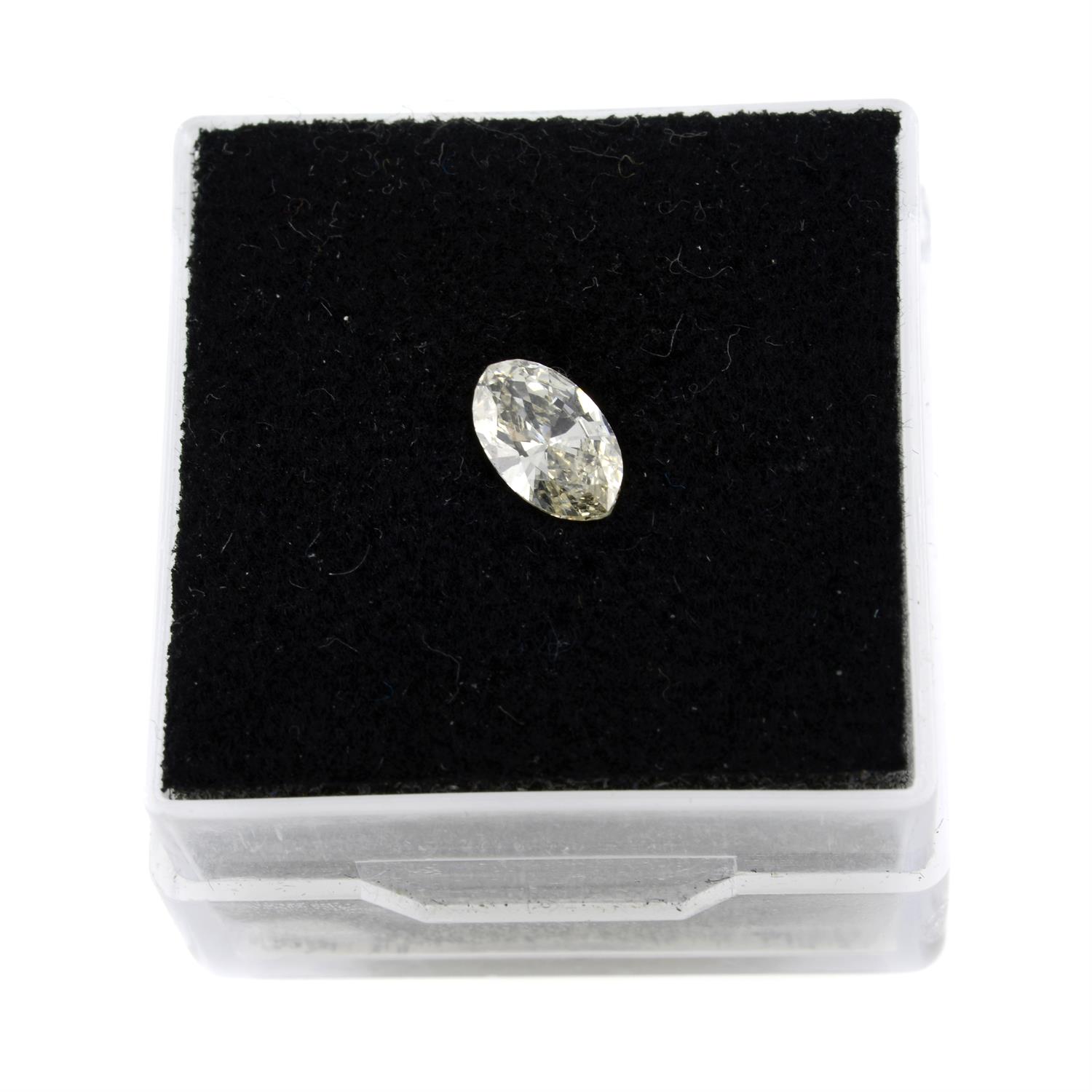 Marquise-shape diamond, 0.40ct