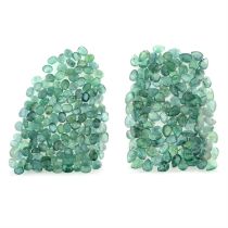 Assorted vari-shape emeralds, 62.88ct