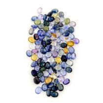 Assorted vari-hue sapphires, 45.42ct