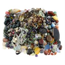 Assorted strung and unstrung gemstones, 6.15kg