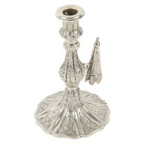 Mid-Victorian silver taperstick.