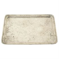 Chinese export silver tray.