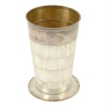 George V silver collapsible beaker.