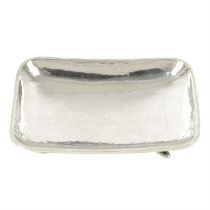 An Arts & Crafts small silver dish by Omar Ramsden.