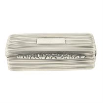 Georgian silver snuff box.