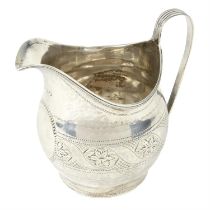 George III silver cream jug.