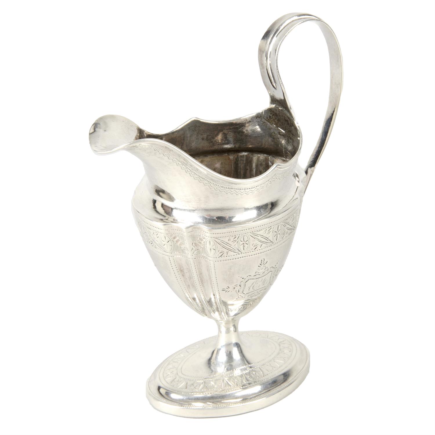 Irish silver cream jug.