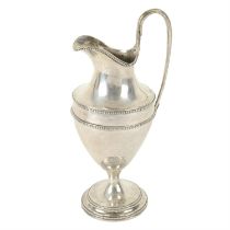 George III silver pedestal milk or cream jug by Hester Bateman.