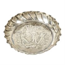 Late Victorian silver dish.