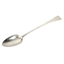 George III silver Old English pattern basting spoon.