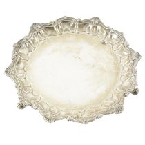 Late Victorian Scottish silver salver.