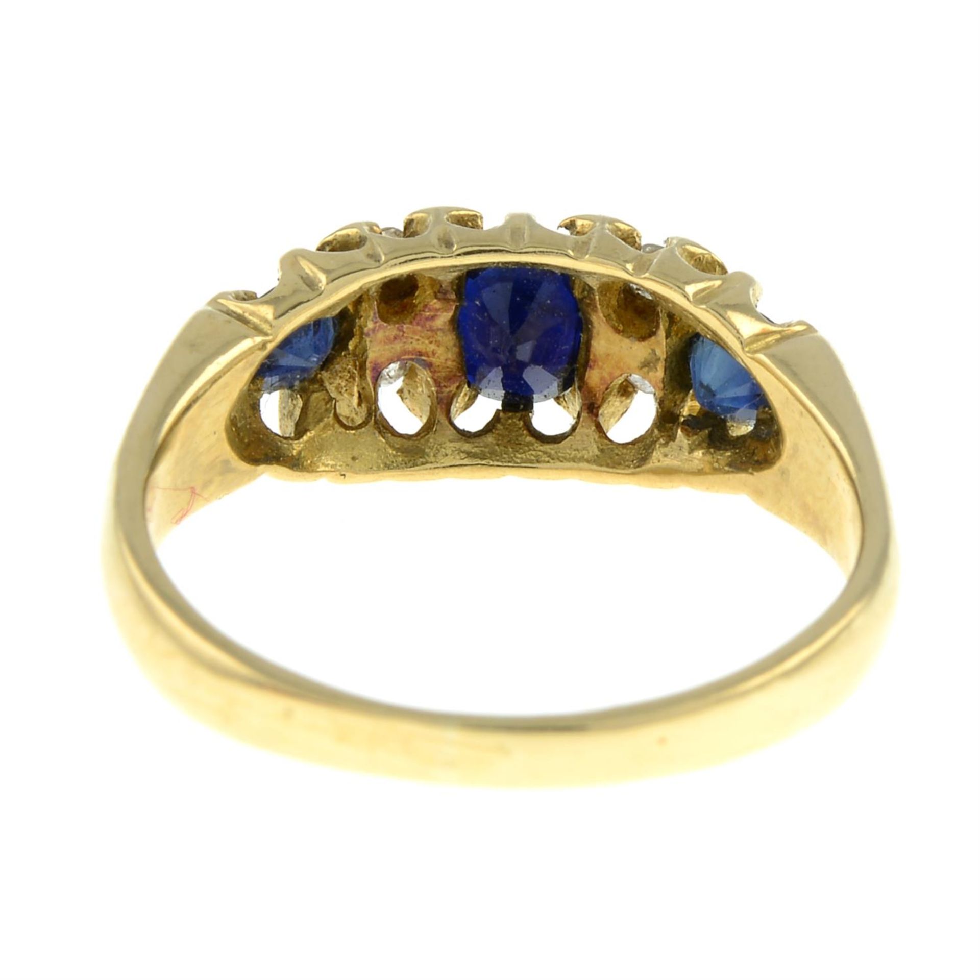 18ct gold diamond & gem-set dress ring - Image 2 of 2