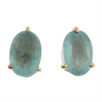 Emerald single-stone earrings
