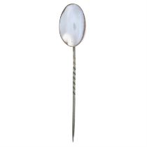 19th century 9ct gold split pearl stick pin