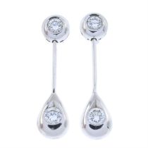 18ct gold diamond earrings