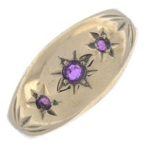 Early 20th century 9ct gold ruby ring